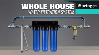 iSpring Whole House Water Filter Systems DIY Installation [upl. by Eidac148]