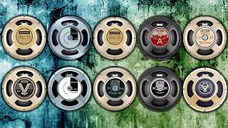 10 Celestion speakers  Comparison high gain [upl. by Judah]