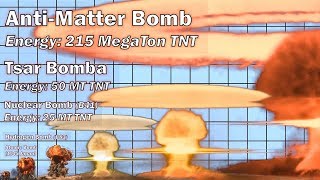 Nuclear Explosion Power Comparison [upl. by Hoseia]