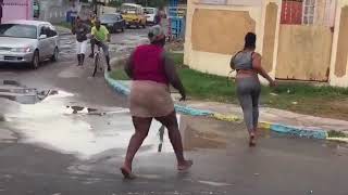 2 big woman fighting over man in jamaica must watch video [upl. by Negem]