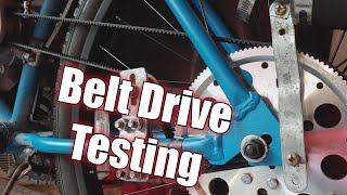 Belt Drive Motorized Bike real world testing [upl. by Edlun]