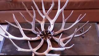 DIY Antler Chandelier quotFIREquot [upl. by Haya]