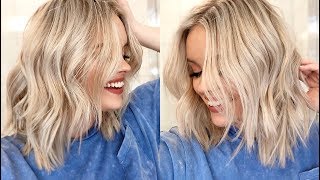 HOW TO EASY WAVES TUTORIAL  Short to Medium Length Hair [upl. by Fernand]