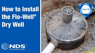 How to Install NDS FloWell Dry Well Drainage System  NDS Yard Drainage Systems [upl. by Firestone701]