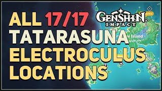 All Tatarasuna Electroculus Locations Genshin Impact [upl. by Ixel]