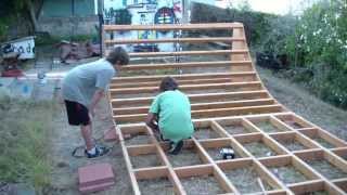 How To Build A BMX Bike Half Pipe [upl. by Sheryl209]