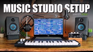 Home Studio Setup On a Budget For Beginners Under 300  The Perfect Home Music Studio Starter Kit [upl. by Anetsirhc373]