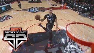 Free Throw Line Dunks  Sport Science  ESPN Archives [upl. by Beattie]