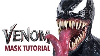 DIY Venom Halloween mask tutorial [upl. by Onra572]