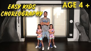 Easy Kids Choreography  Hip Hop Dance Tutorial AGES 4  MihranTV [upl. by Llegna641]