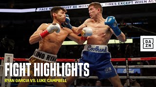 HIGHLIGHTS  Ryan Garcia vs Luke Campbell [upl. by Atalanta]