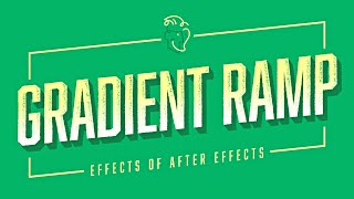 Gradient Ramp  Effects of After Effects [upl. by Naltiak]