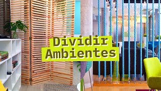 5 FORMAS DE DIVIDIR AMBIENTES PEQUENOS [upl. by Ahsenit]