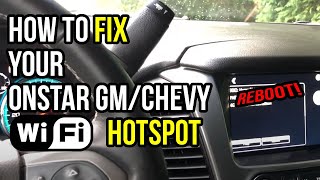 How to Fix Onstar WiFi Hotspot Issue With GM Chevy GMC Vehicles [upl. by Haneehs]