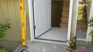 Jeld Wen Front Door Installation  Really crappy products and craftsmanship PART 1 [upl. by Atiniuq139]