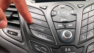 FORD FIESTA  Radio controls as well as how to access the clock [upl. by Kwang788]