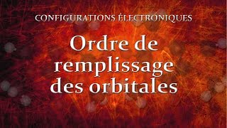 32 Ordre de remplissage des orbitales [upl. by Acsicnarf]