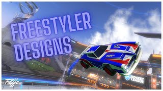 Freestyler Designs in Rocket League  Dominus amp Breakout Designs [upl. by Gipps]