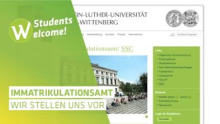 Orientierung Das Immatrikulationsamt stellt sich vor [upl. by Ursel493]