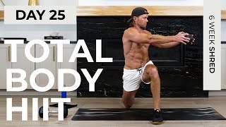 Day 25 45 Min ULTIMATE FULL BODY Dumbbell HIIT Workout  6WS1 [upl. by Adabel]