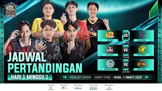 🔴LIVE  MDL ID S11  Regular Season  Minggu 1 Hari 1 [upl. by Radack]