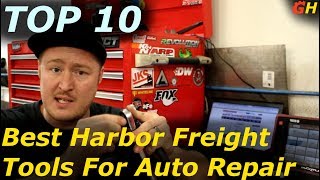 Top 10 Harbor Freight Tools for Auto Repair [upl. by Yecram408]