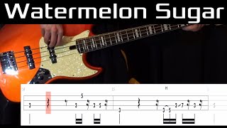 Watermelon Sugar Harry Styles  Bass Cover WITH TABS [upl. by Kavanagh]