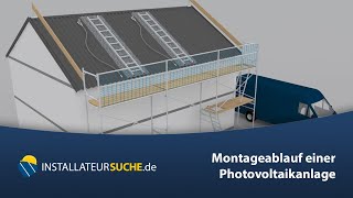 🇩🇪 Montageablauf einer Photovoltaikanlage [upl. by Nancee]