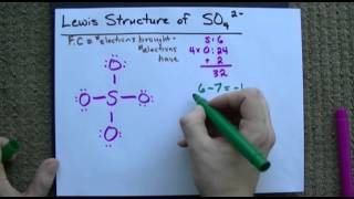 Lewis Structure of SO42 Sulfate CORRECT [upl. by Rehotsirhc]