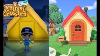 How To Upgrade Tent To House  Animal Crossing New Horizons [upl. by Lorianne989]