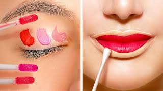 45 AMAZING MAKEUP HACKS YOU SHOULD KNOW [upl. by Suired]