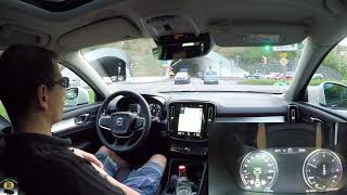 Volvo XC40 Assistenzsystemtest Autonomes fahren Pilotassistent Stop amp Go Assisten Lane Assist [upl. by Epoh]