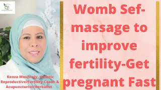 How to do womb fertility Selfmassage Get Pregnant faster [upl. by Ennavoj]