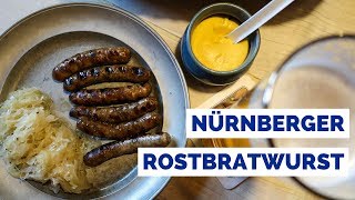 Nürnberger Rostbratwurst  Eating German Sausages in Nuremberg Germany [upl. by Cornela824]