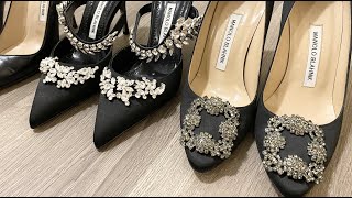 Manolo Blahnik Collection amp Try On [upl. by Lairret]