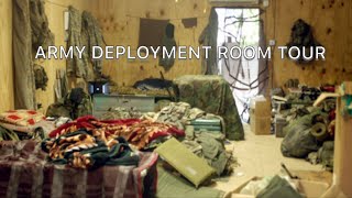 Deployment Barracks Room Tour  US ARMY [upl. by Erapsag201]