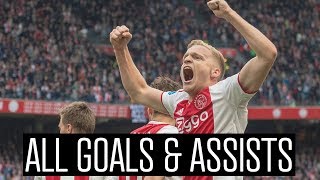 ALL GOALS amp ASSISTS  Donny van de Beek 201819 [upl. by Stutman]