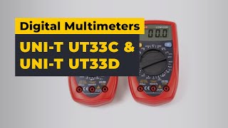 UNIT UT33C amp UNIT UT33D Digital Multimeters [upl. by Noskcaj]