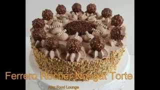 Ferrero Rocher Nougat Torte  Paradiescreme [upl. by Clemen]