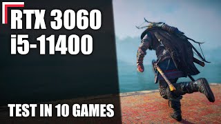 Intel Core i511400  RTX 3060 12 GB — Test in 10 Games 1080p 1440p 4K [upl. by Viafore]