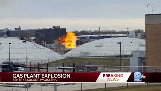 Video Hydrogen tank explodes at gas company [upl. by Akeylah]