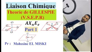 Liaison chimique  théorie de GILLESPIE VSEPR part 1 [upl. by Yellah]