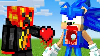 Minecraft But I Take SUPERHERO Hearts [upl. by Akieluz417]