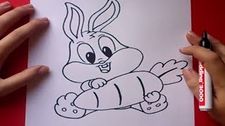 Como dibujar a Bugs Bunny paso a paso 2  Looney Tunes  How to draw Bugs Bunny 2  Looney Tunes [upl. by Snahc]