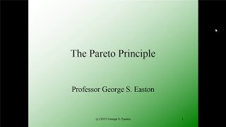 The Pareto Principle in Six Sigma [upl. by Akibma768]