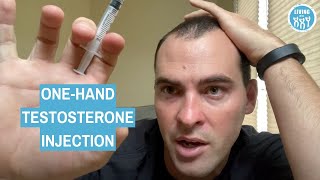 One Handed Testosterone Gluteal Injection [upl. by Der]