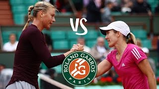 Henin vs Sharapova  2010 Highlights [upl. by Pandich73]