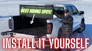 Hard Folding Tonneau  Box Cover Install GMC Sierra Chevy Silverado [upl. by Lybis]