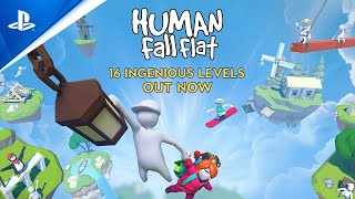 Human Fall Flat  16 Amazing Levels  PS4 [upl. by Leeanne]