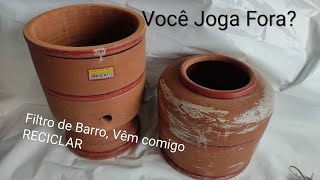 DIY Filtro de Barro 2 Artesanatos Decoração Dicas Rápidas com Reciclagem Craft Passo a Passo [upl. by Tteragram]